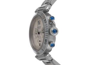 Thumbnail von Cartier Pasha Ref.2113 2006 Box&Beschreibung wie Neu Vintage Pasha Chronograph Glasboden