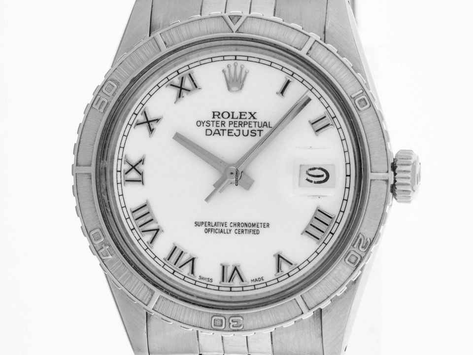 Rolex Datejust Turn-O-Graph Turn-O-Graph Ref.16250 1979 Doos & Beschrijving zeer goed Vintage Datejust Turn-O-Graph Staal 18kt witgoud open 6/9