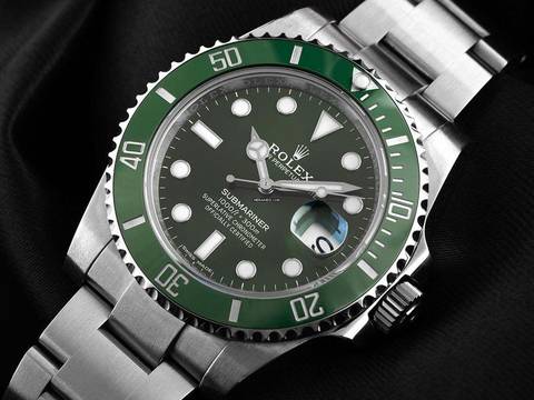  Rolex Submariner Date LV Hulk Ref.116610LV 2019 Full Set wie Neu Vintage Submariner Date LV Hulk Green Dial 