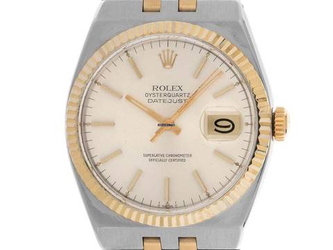 Rolex Datejust Oysterquartz Ref.17013 1986 Kompletní sada jako nový vintage Oysterquarz otevřeno 6/9