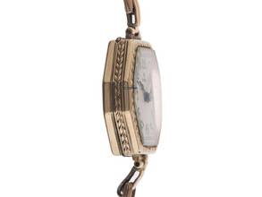 Thumbnail von Rolex Art Deco Stretch 1927 originele doos zeer goed vintage Art Deco stretch klapdekselbodem 9kt roségoud