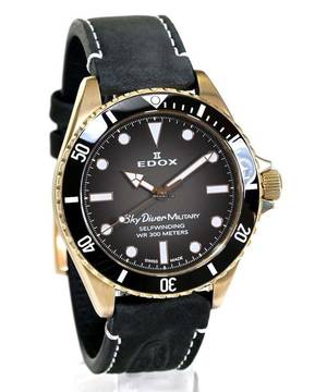 Edox SkyDiver Military Bronze Limited Edition auf 555 Stück REF. 80115-BRZN-NDR