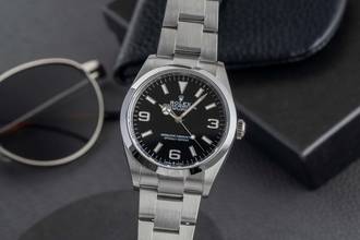 Thumbnail von Rolex Explorer Oyster Edelstahl Automatik Herren Ref. 124270 Box & Papiere 2023