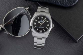 Thumbnail von Rolex Explorer Oyster Edelstahl Automatik Herren Ref. 124270 Box & Papiere 2023