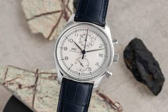 Thumbnail von IWC Portugieser Chronograph Classic Chronograph Automatik Stahl Ref. IW390403 Papiere 2014