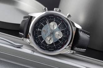 Thumbnail von Breitling Transocean Chronograph Unitime Automatik Stahl Ref. AB0510U4/BB62 B&P