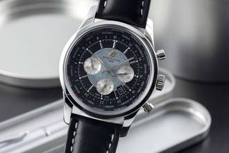 Thumbnail von Breitling Transocean Chronograph Unitime Automatik Stahl Ref. AB0510U4/BB62 B&P