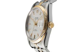 Thumbnail von Tudor Prince Date Stahl / Gold Silver Linen Dial Automatik Ref. 74033 Paper 2018