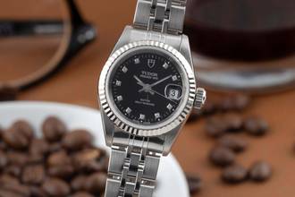 Thumbnail von Tudor Prince Date Princess Date Automatik Edelstahl Damenuhr Ref. 92414 Klassiker