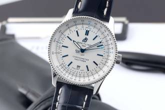 Thumbnail von Breitling Navitimer 41 Stahl Automatik Ref. A173263A1G1P1 Box & Papiere Limited