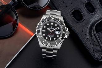 Thumbnail von Rolex Sea-Dweller Single Red Edelstahl Herrenuhr Oyster Ref. 126600 B&P 2019