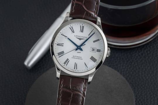 Longines Record стальные автоматические мужские часы Ref. L2.821.4.11.2 документы 2023