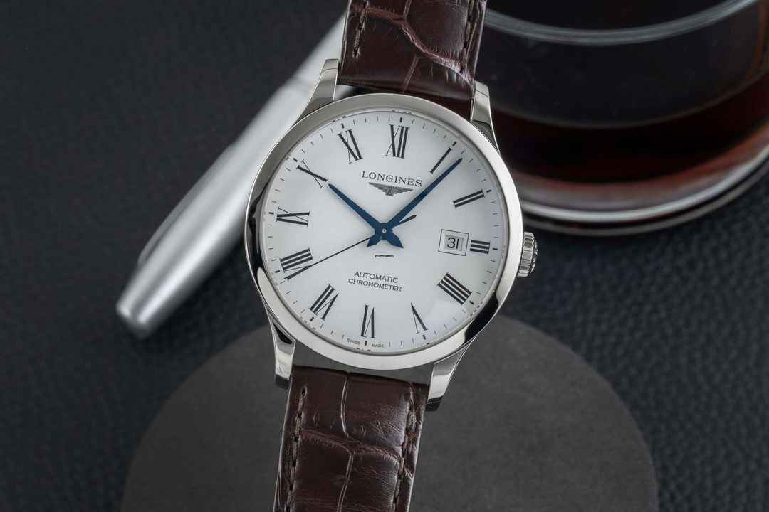 Longines Record orologio da uomo in acciaio automatico Ref. L2.821.4.11.2 documenti 2023