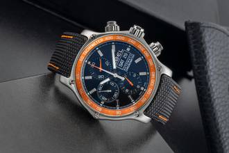 Thumbnail von Ebel 1911 Discovery Chronograph en acier automatique réf. E9750L62 1215889 B&P 2009