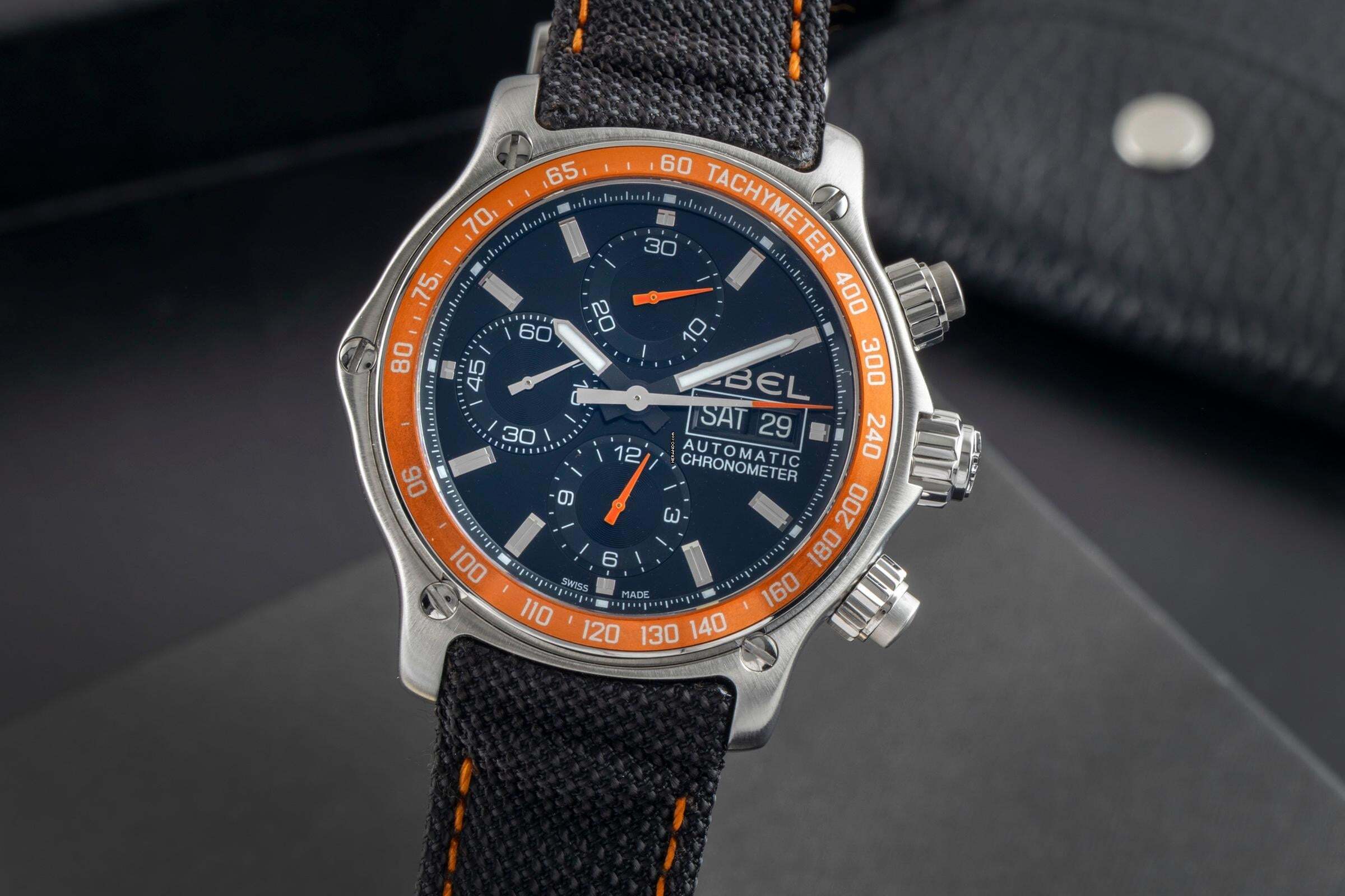 Ebel 1911 Discovery Cronógrafo Acero Automático Ref. E9750L62 1215889 B&P 2009