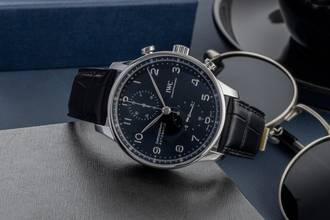 Thumbnail von IWC Portugieser Chronograph Automatik Stahl Ref. IW371609 B&P 2021