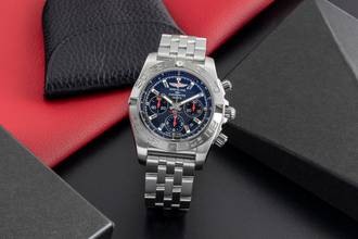 Thumbnail von ブライトリング クロノマット 44 日本 クロノグラフ 自動巻き Ref. AB0111 B&P 2011 リミテッド