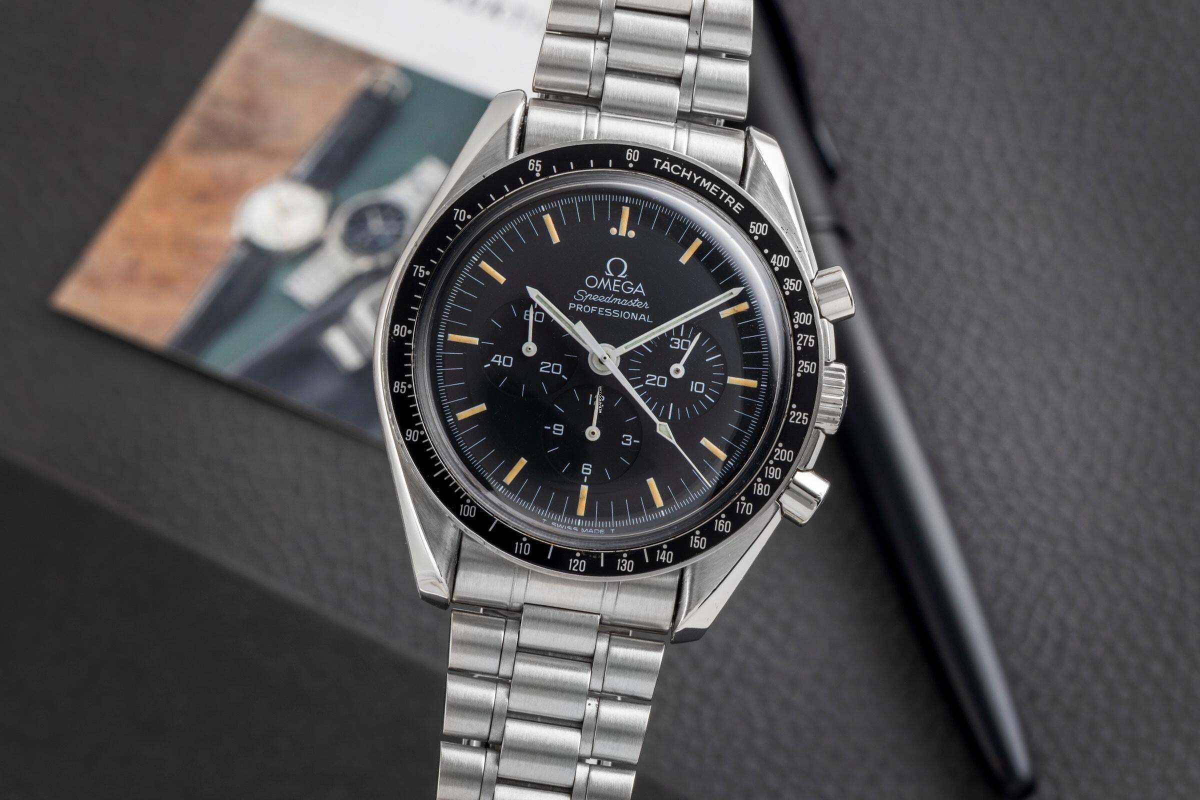  Omega Speedmaster Professional Moonwatch Chronograph Stahl Handaufzug Ref. 3590.50.00 B&P 