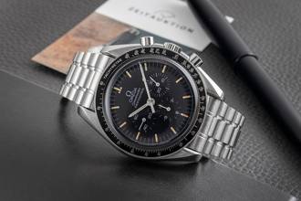 Thumbnail von Omega Speedmaster Professional Moonwatch Chronographe en acier, remontage manuel, réf. 3590.50.00 B&P