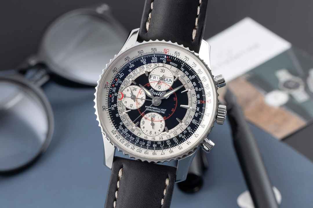  Breitling Montbrillant Datora Chronograf ze stali nierdzewnej z automatycznym naciągiem, męski zegarek A21330 