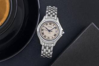 Thumbnail von Cartier Cougar Steel Quartz Roman Dial Ladies' Watch Ref. W35001F5 Classics