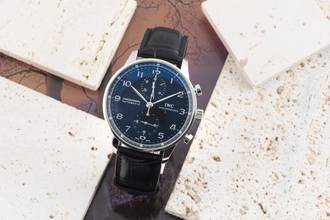 Thumbnail von IWC Portugieser Chronograph Steel Automatic Men's Watch Ref. IW371447 Papers 2018