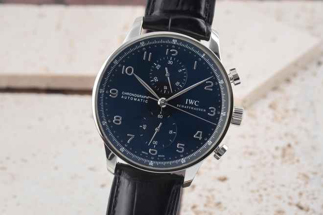 IWC Portugieser Chronograph Stahl Automatik Herrenuhr Ref. IW371447 Papiere 2018 
