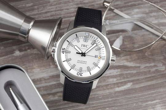 IWC Aquatimer Automatic Silver Dial Stahl Automatik Herrenuhr Ref. IW329003 Karte 2017