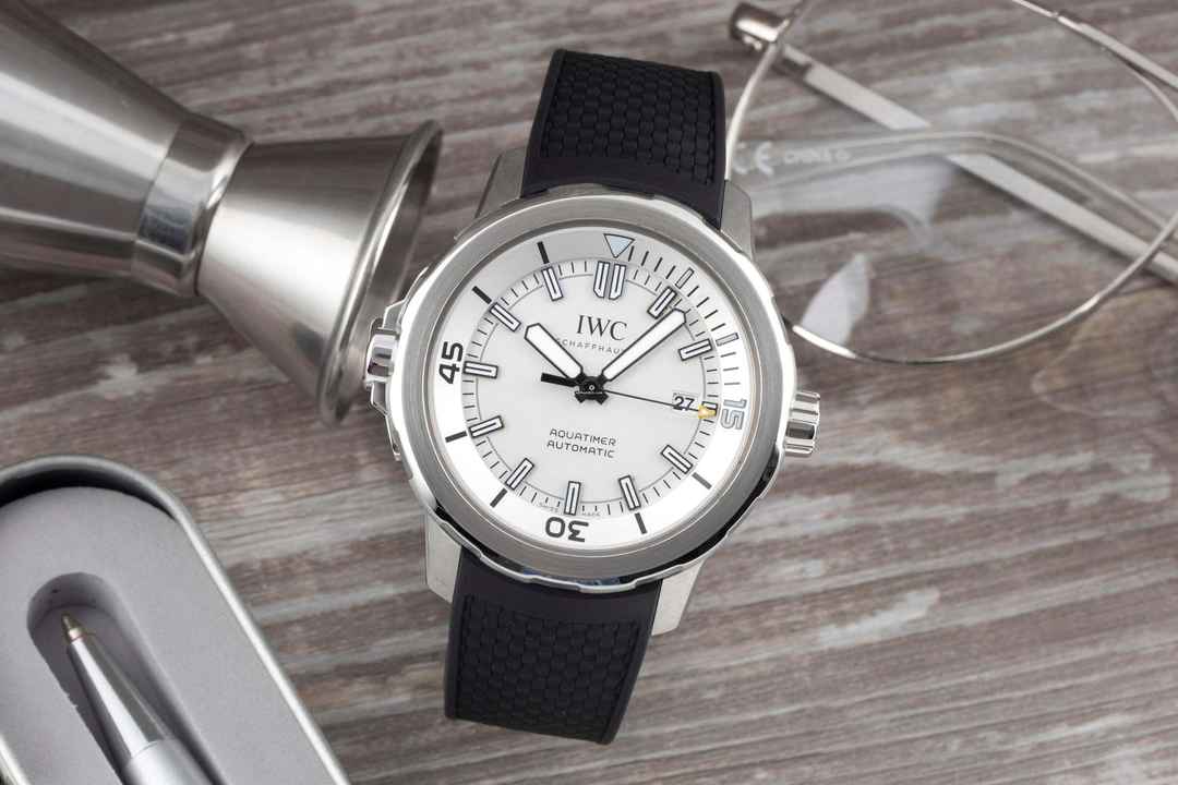 IWC Aquatimer Automatic Silver Dial Stahl Automatik Herrenuhr Ref. IW329003 Karte 2017
