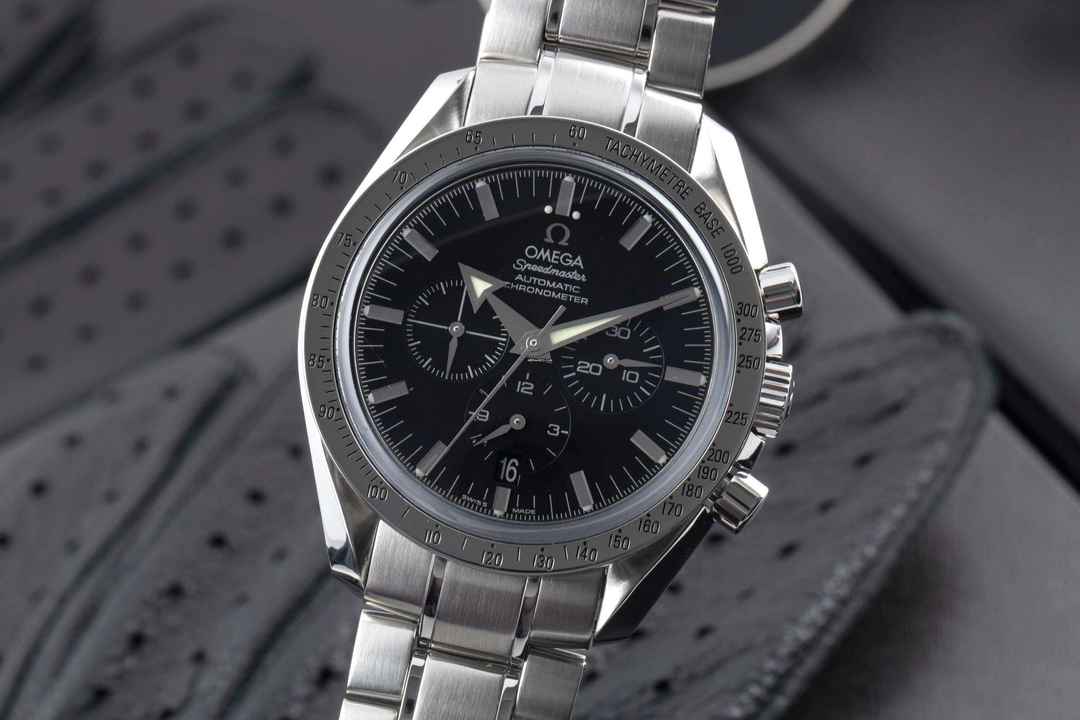 Мужские часы Omega Speedmaster Broad Arrow Chronograph автоматические 3551.50.00 в коробке