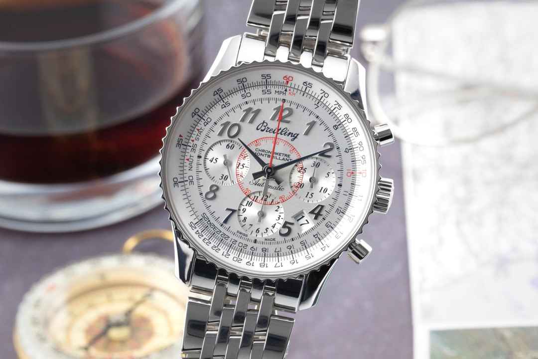 Breitling Montbrillant 01 Navitimer Montbrillant 01 stal automatyczny Ref AB013012/G735 B&P 2014
