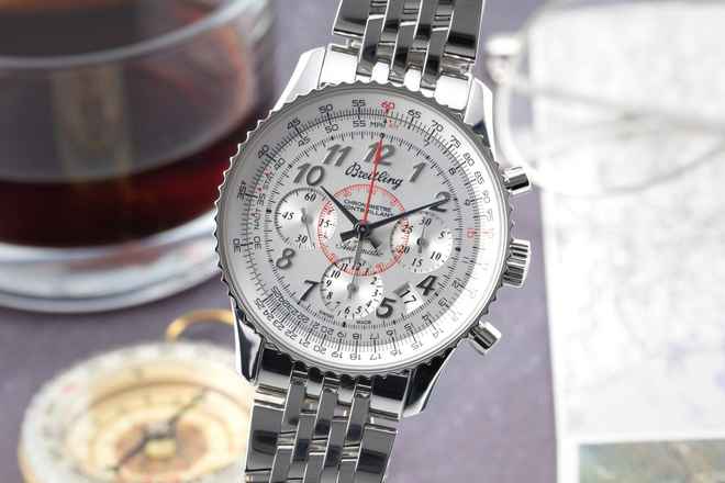  Breitling Montbrillant 01 Navitimer Montbrillant 01 Stahl Automatik Ref AB013012/G735 B&P 2014 