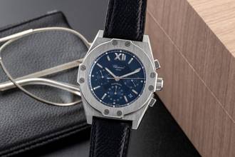 Thumbnail von ショパール セント・モリッツ クロノグラフ ステンレス 自動巻き メンズ腕時計 参照番号 268352-3001 箱