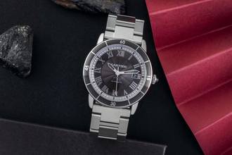 Thumbnail von Cartier Ronde Croisière de Cartier Automatic Date Stainless Steel Men's Watch Ref. WSRN0011 Box