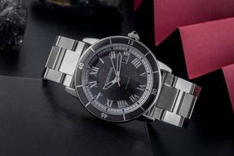 Thumbnail von Cartier Ronde Croisière de Cartier Automatic Date Stainless Steel Men's Watch Ref. WSRN0011 Box