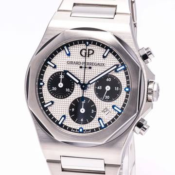 Girard Perregaux Laureato Chrono 42mm White – 81020-11-131-11A – como NUEVO – 10/2022 Juego completo
