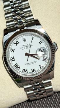 Rolex Datejust 36 Excellent condition Polar white super Jubilee