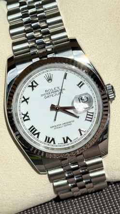 Rolex Datejust 36 Excellent état Polar blanc super Jubilee