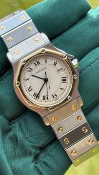 Cartier Santos Ronde en or, état top