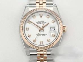 Thumbnail von Rolex Datejust 36 36mm 116231 2009 Stahl Rosegold 750 Diamanten Automatik Stainless Steel 18kt Rose Gold Jubilé-band Chronometer Oyster White Dial