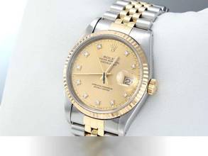 Thumbnail von Rolex Datejust 36 36mm 16233 Edelstahl Gelbgold 750 Automatik Stainless Steel 18kt Yellow Gold Jubilé-band Chronometer Oyster