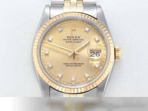 Thumbnail von Rolex Datejust 36 36mm 16233 Edelstahl Gelbgold 750 Automatik Stainless Steel 18kt Yellow Gold Jubilé-band Chronometer Oyster
