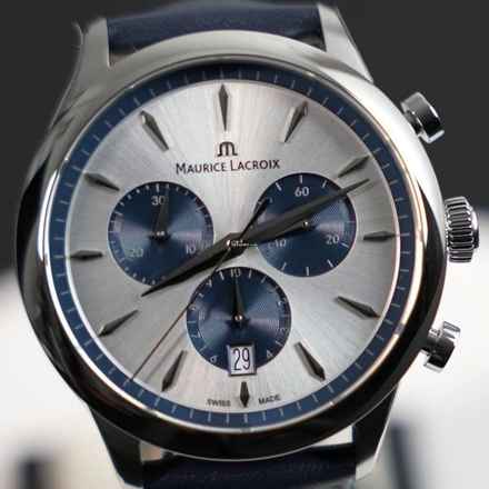 Maurice Lacroix 1975 QUARTZ CHRONOGRAPHE 40MM NEUF EN COFFRET COMPLET