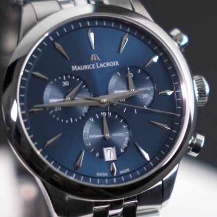 Maurice Lacroix 1975 Quartz Chronographe 40 mm NEUF ENSEMBLE COMPLET