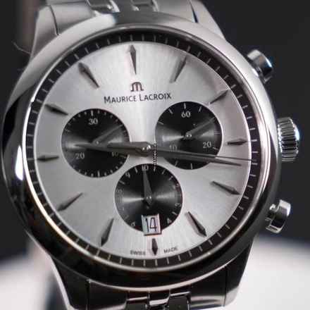 Maurice Lacroix 1975 QUARTZ CHRONOGRAPHE 40MM NEUF ENSEMBLE COMPLET