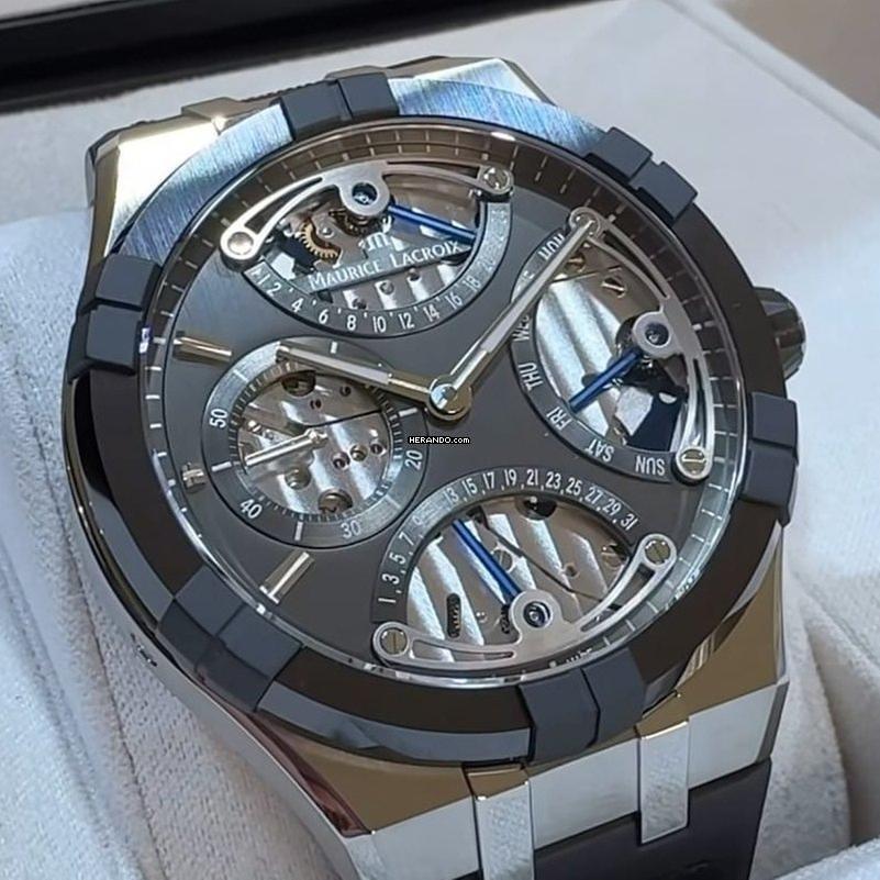 Maurice Lacroix AIKON AIKONIC MASTER TRIPLE RETROGRADE NIEUW VOLLEDIG SET