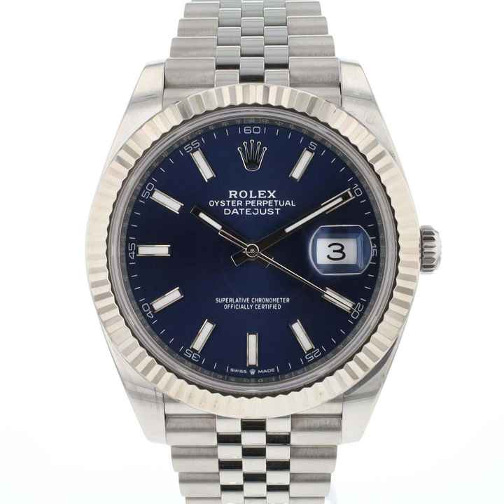  Rolex Datejust 41 Jubilee Fluted Blue Dial 