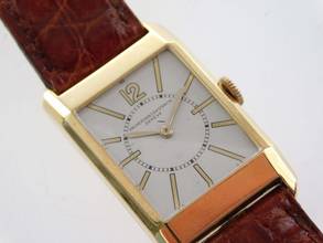 Thumbnail von Vacheron Constantin Classic Vintage 18 Karat Gelbgold RARE KaliberHandaufzug 23 x 37 mm unpolished original condition Rare