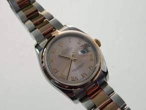 Thumbnail von Rolex Datejust 36 116201 Automatik 2008 Gold/Stahl Sehr gut