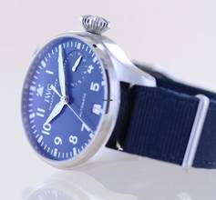 Thumbnail von IWC Große Fliegeruhr Big Pilot's Petit Prince Stahl Blue Dial 46mm 8-Tage Werk B+P